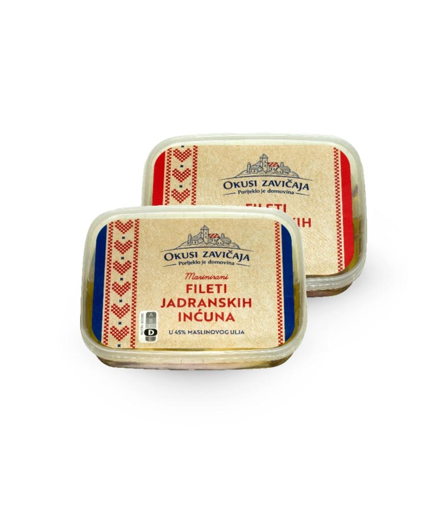 Okusi Zavičaja Marinirani fileti jadranskih inćuna 100 g - Akcija u trgovini Lidl
