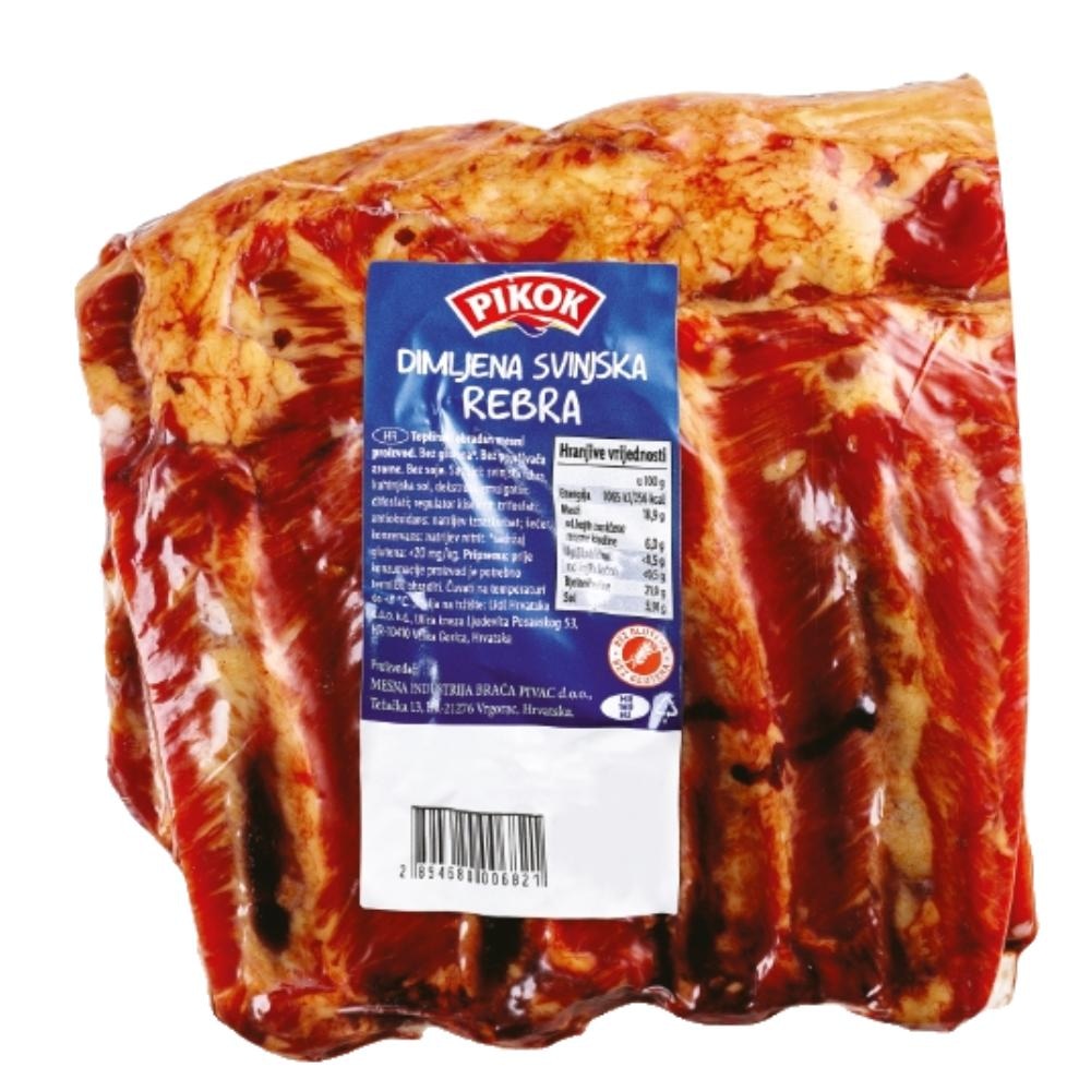 Pikok Dimljena svinjska rebra cca 700 g - Akcija u trgovini Lidl