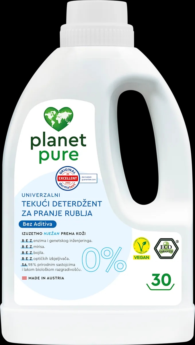 planet pure univerzalni tekući deterdžent bez parfema 1,5 l Akcija u trgovini Dm