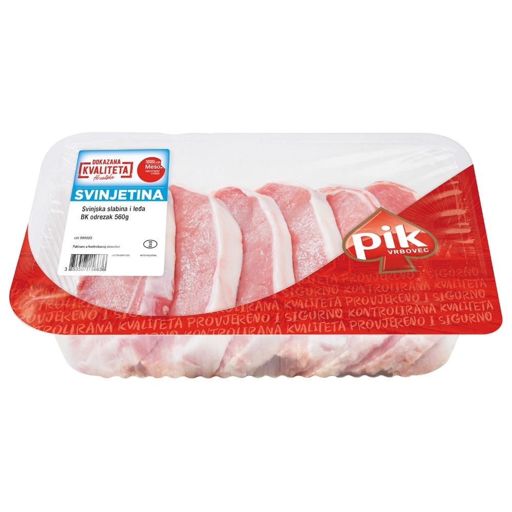 Pik svinjska slabina i leđa 560 g Akcija u trgovini Konzum