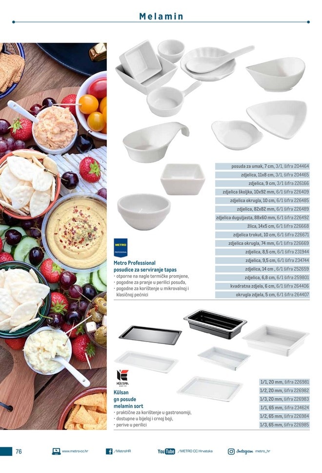 Metro Professional tapas posuda 14 cm, 4/1 METRO Chef - Akcija u trgovini Metro