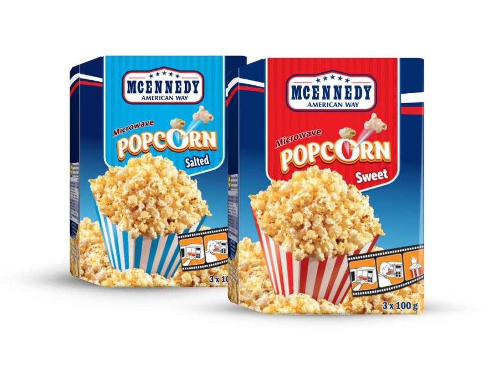 MCENNEDY Kokice za mikrovalnu pećnicu 3 x 100 g - Akcija u trgovini Lidl