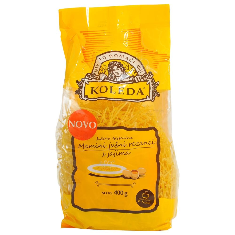 Koleda Jušni rezanci s jajima i mrkvom 400 g - Akcija u trgovini Boso