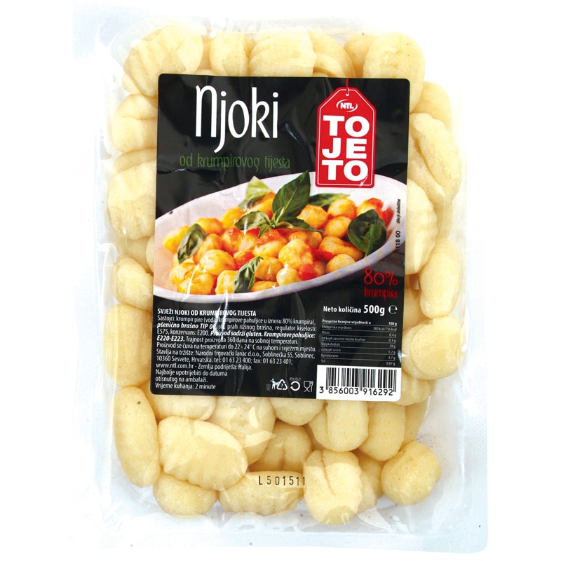 Njoki ToJeTo 600 g - Akcija u trgovini NTL