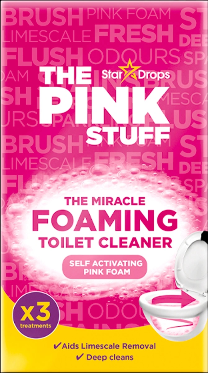 Pjenjušavo sredstvo za čišćenje WC školjke The Pink Stuff 3 x 100 g Akcija u trgovini Bauhaus