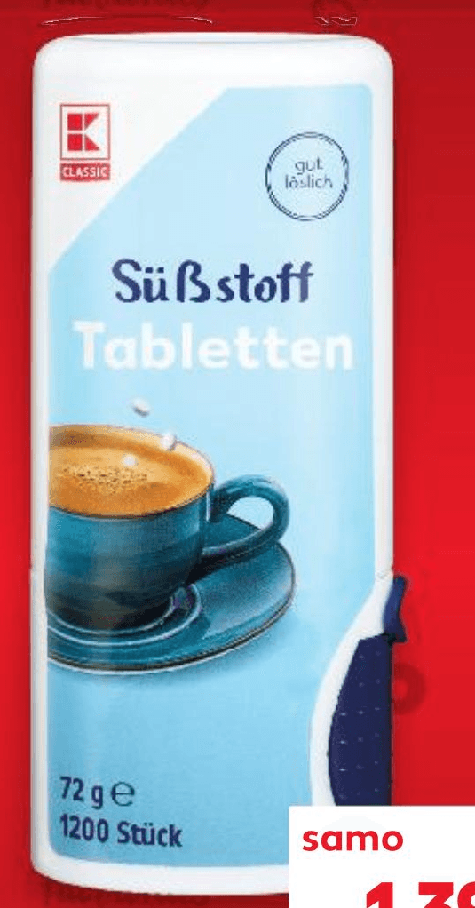 K Classic Zaslađivač 1200/1, 72 g - Akcija u trgovini Kaufland