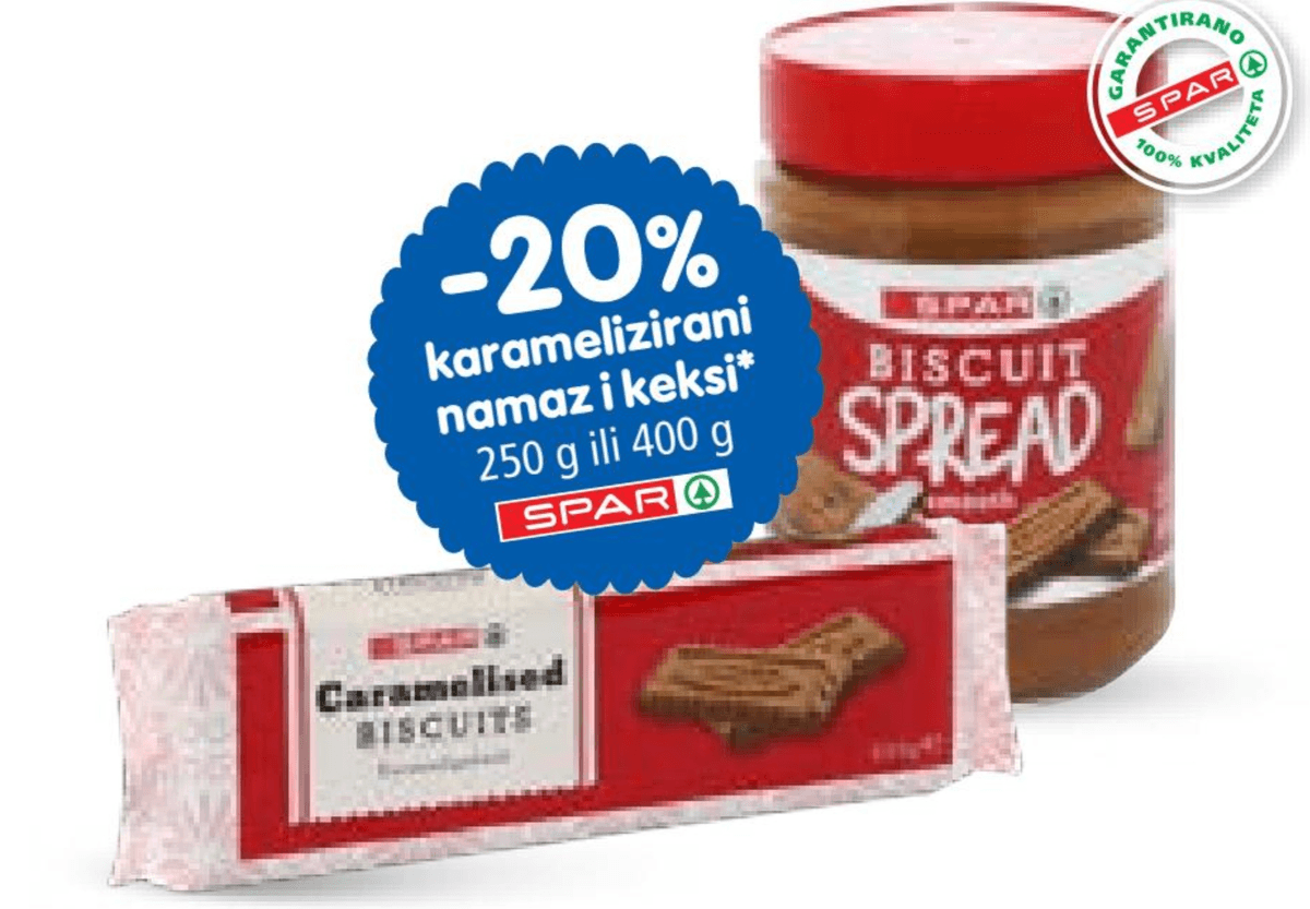SPAR Caramelised Biscuits 250 g ili 400 g - Akcija u trgovini Interspar
