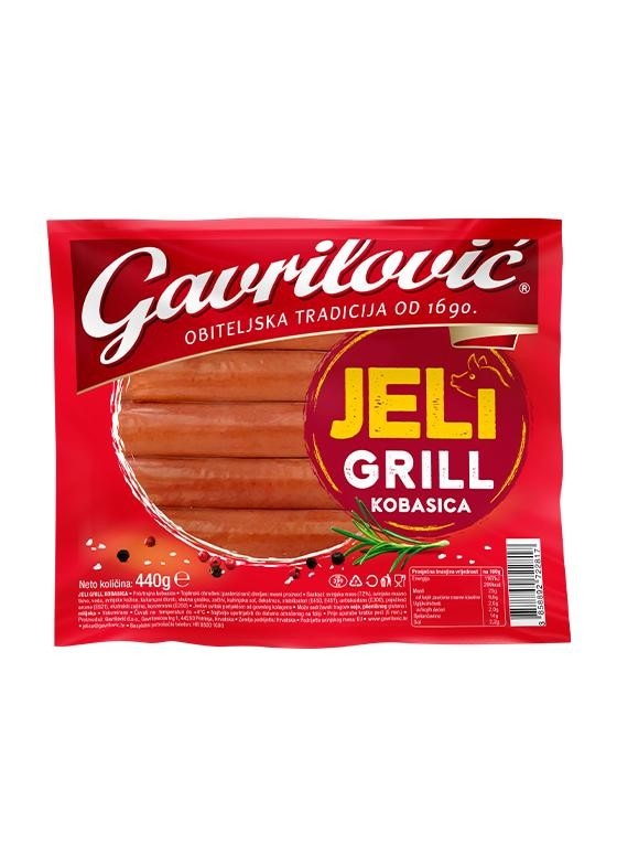 Gavrilović Jeli Grill kobasica original 440 g Akcija u trgovini Vrutak