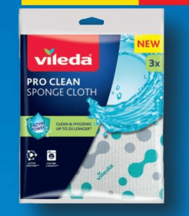 Vileda Set spužvastih krpa Pro Clean 3 komada u setu - Akcija u trgovini Interspar