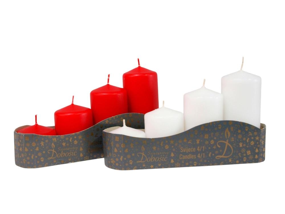 Svijeća top Ø45, 4kom/pak Dobošić - Akcija u trgovini KTC