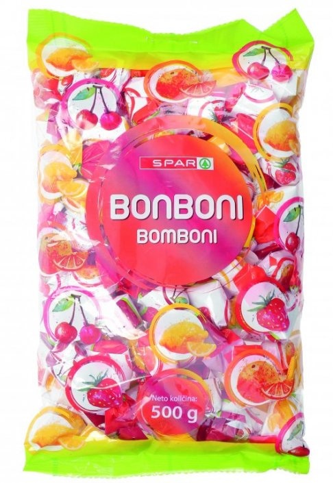 Spar Voćni bomboni 500 g - Akcija u trgovini Spar