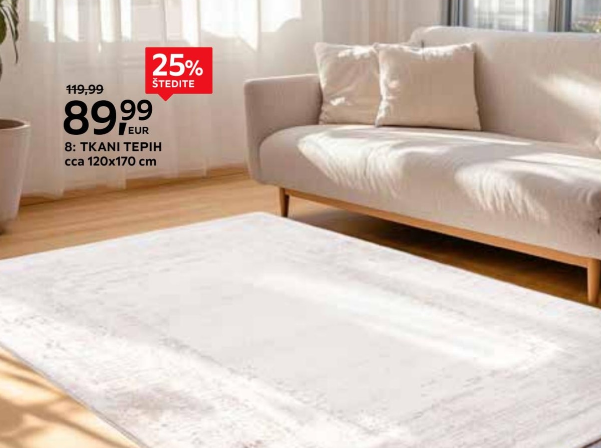 Tkani tepih Lyon cca 120x170 cm - Akcija u trgovini Lesnina