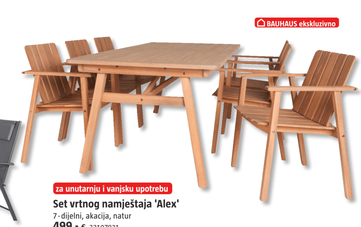 Set vrtnog namještaja 'Alex' - Akcija u trgovini Bauhaus
