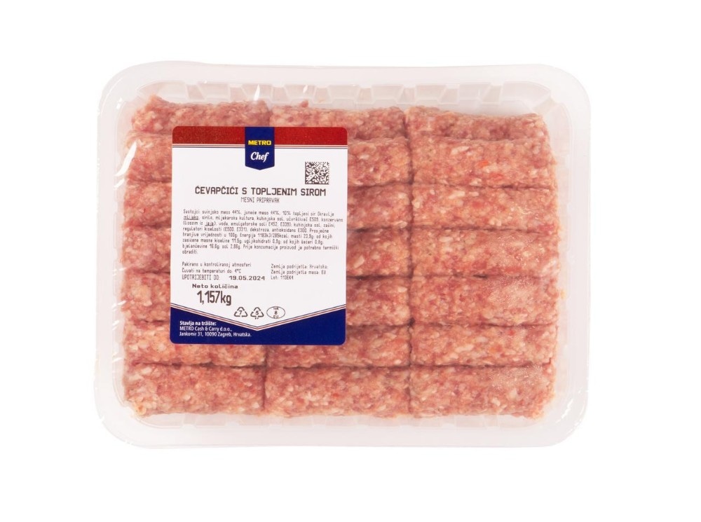 Metro Chef banjalučki ćevapi pakiranje cca 1,2 kg Akcija u trgovini Metro