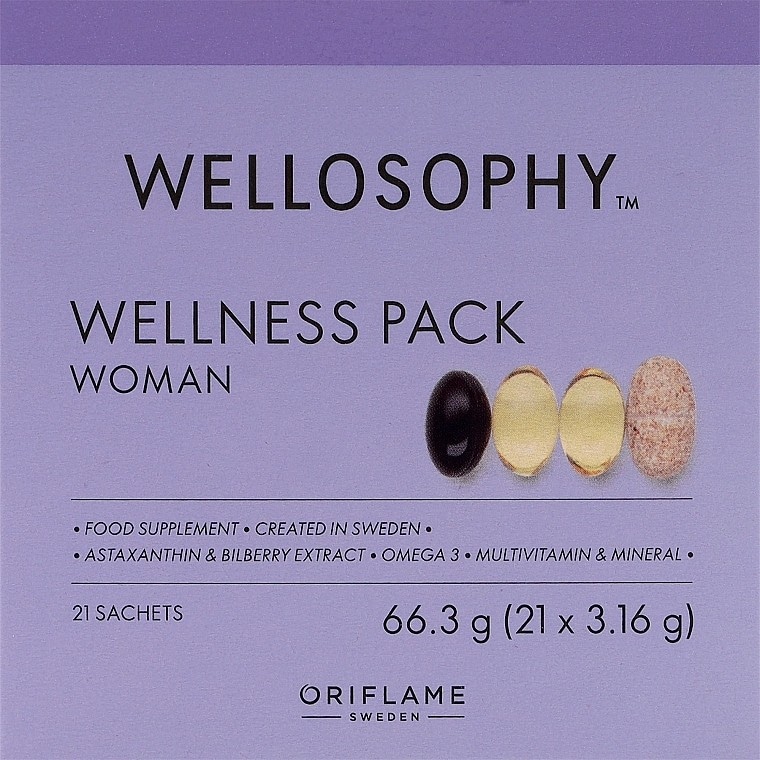 Wellosophy Wellness Pack Woman 66,3 g - Akcija u trgovini Oriflame