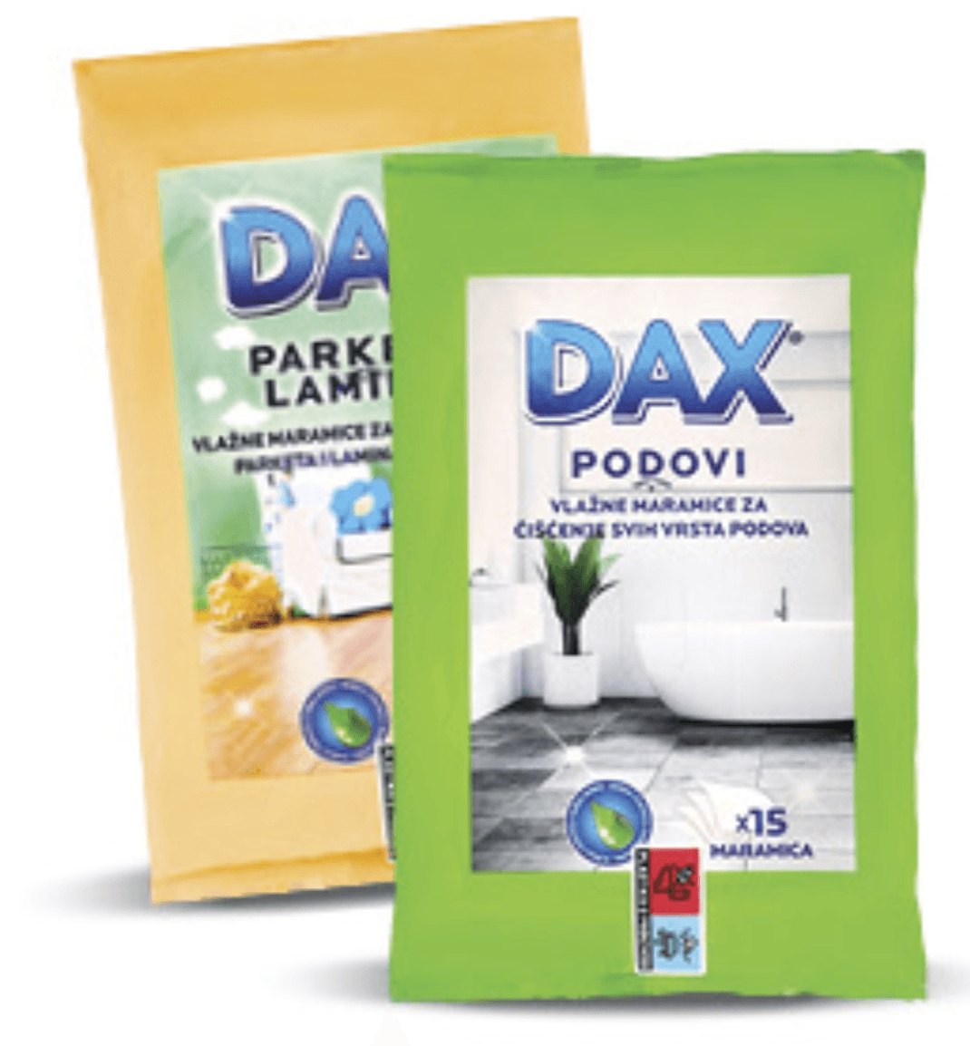 Dax Vlažne Maramice za Čišćenje 15/1 pak - Akcija u trgovini Konzum