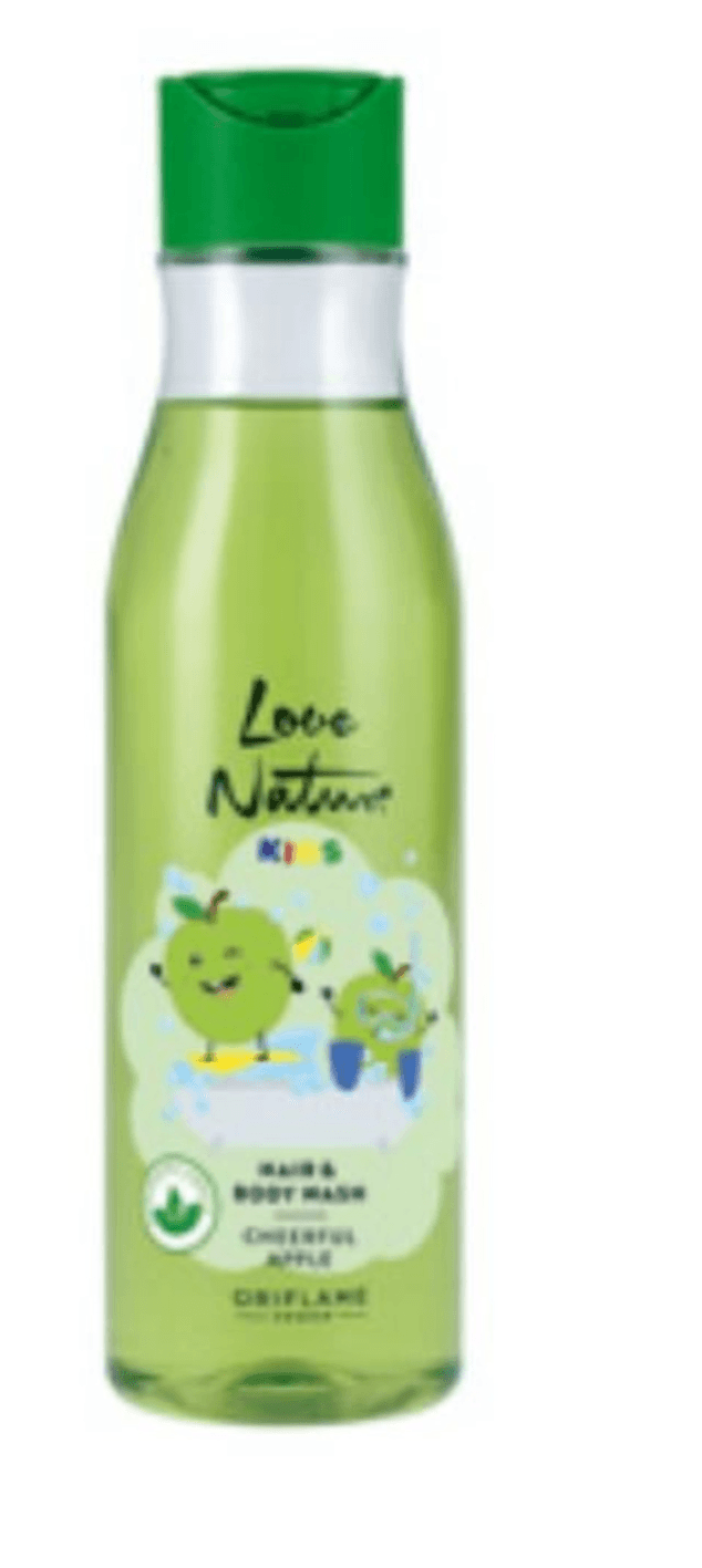 Love Nature Cheerful Apple sredstvo za pranje kose i tijela za djecu 250 ml - Akcija u trgovini Oriflame