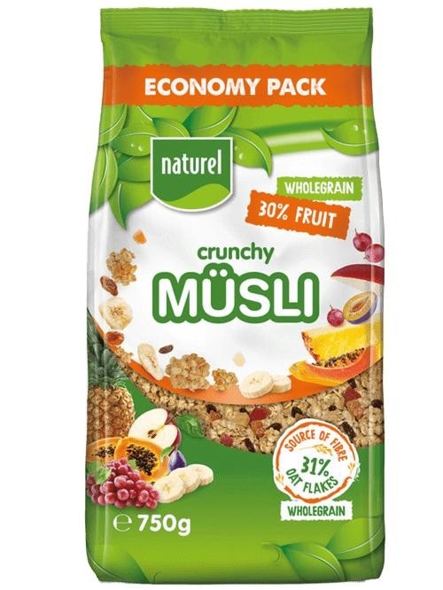 Naturel Müsli fruit 750 g Akcija u trgovini Konzum