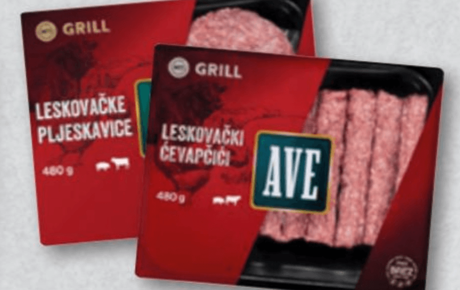 Leskovački ćevapi ili pljeskavica 480 g - Akcija u trgovini Spar