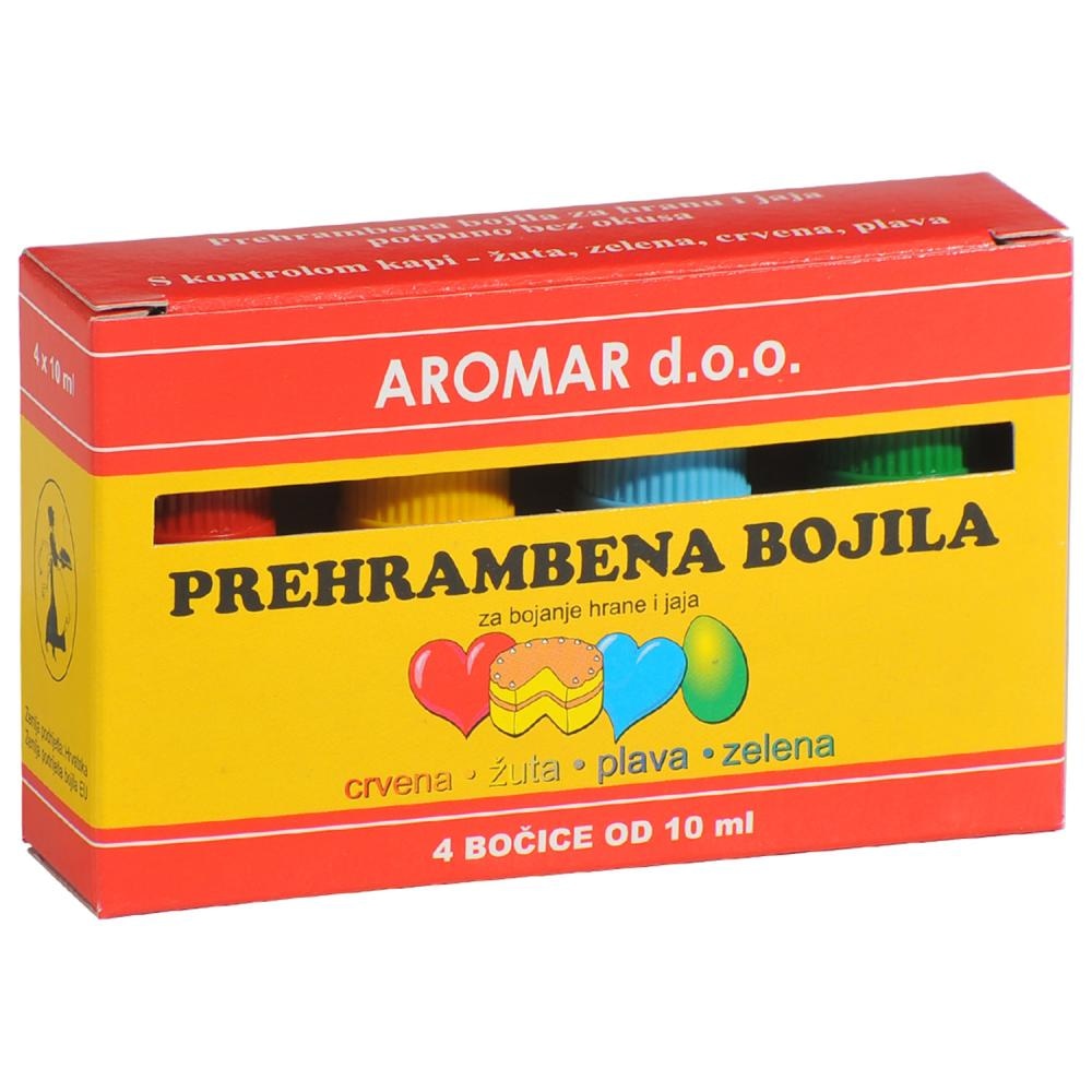 Aromar Prehrambena bojila 4x 10 ml - Akcija u trgovini Plodine