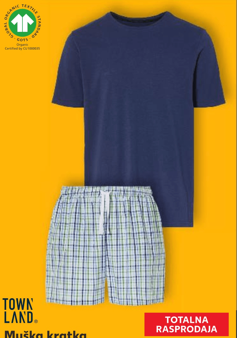 Town Land Muška kratka pidžama pakiranje - Akcija u trgovini Kaufland
