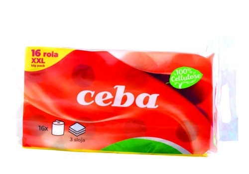 Papir toaletni 3 sloja 16 kom Ceba - Akcija u trgovini NTL
