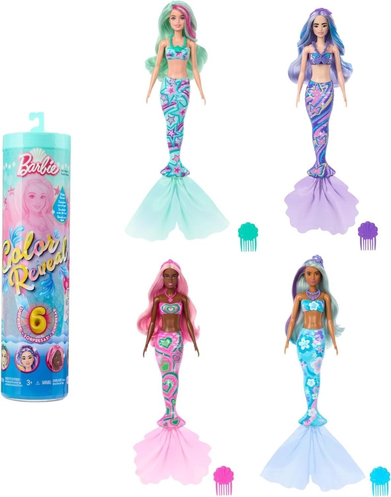 Barbie Color Reveal Morska Sirena s Kamenčićima 1 kom - Akcija u trgovini Mueller