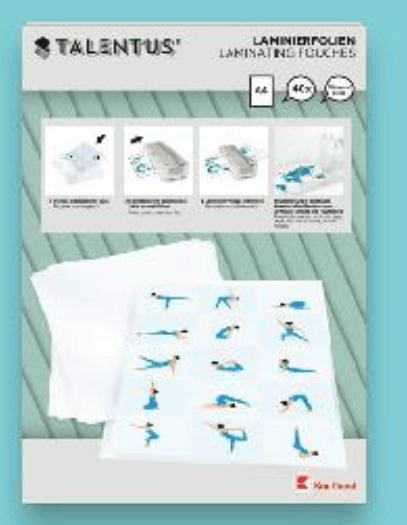 Folija za plastificiranje pakiranje od 20, 40 ili 120 komada TALENTUS - Akcija u trgovini Kaufland