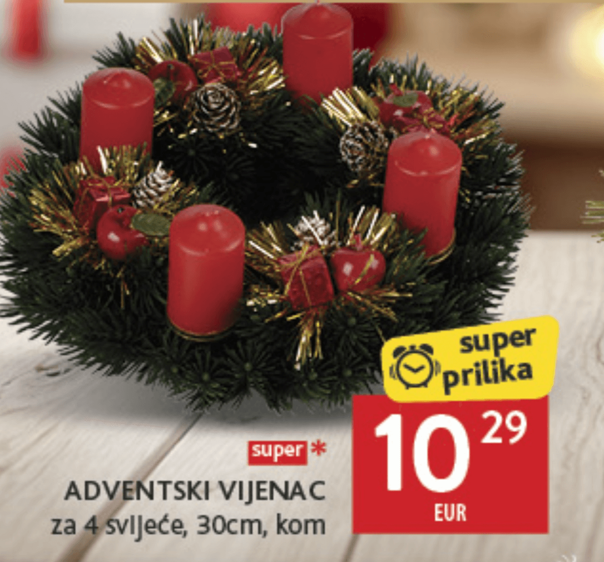 Adventski vijenac - Akcija u trgovini Konzum