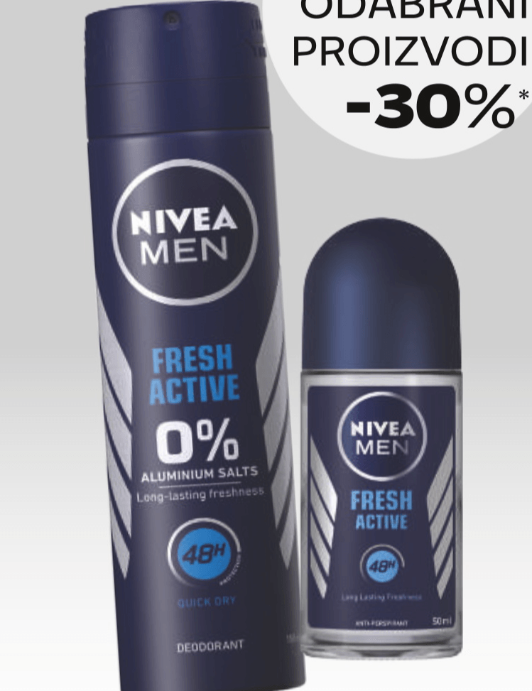Nivea Fresh Natural anti-perspirant roll-on - Akcija u trgovini Tommy