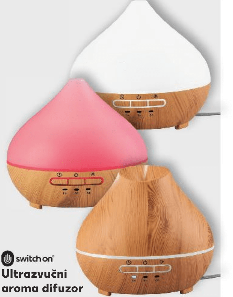 Ultrazvučni aroma difuzor SWITCH ON - Akcija u trgovini Kaufland