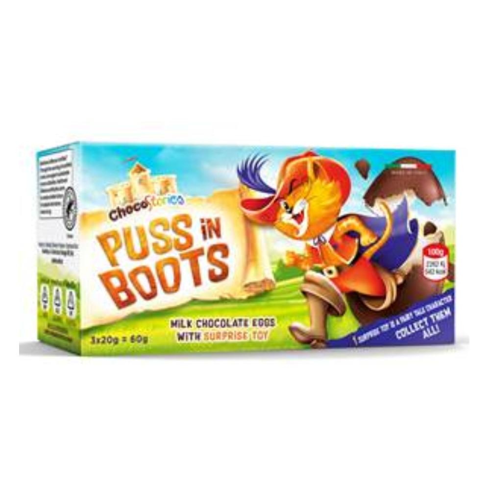 Čokoladno jaje Mačak u čizmama 60g Choco Adventures - Akcija u trgovini Konzum