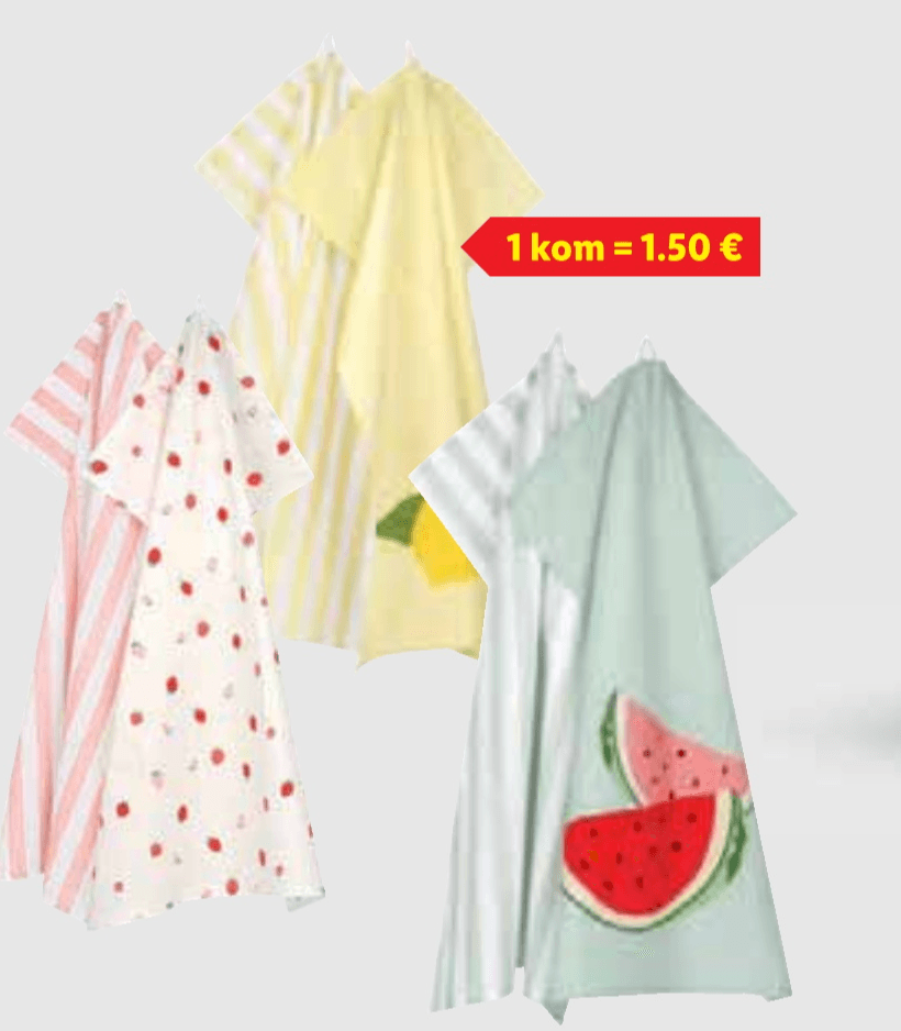 Livarno Kuhinjske krpe 2 komada u setu - Akcija u trgovini Lidl