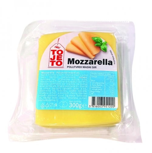 ToJeTo Sir Trapist u kori / Mozzarella polutvrda 300 g - Akcija u trgovini NTL
