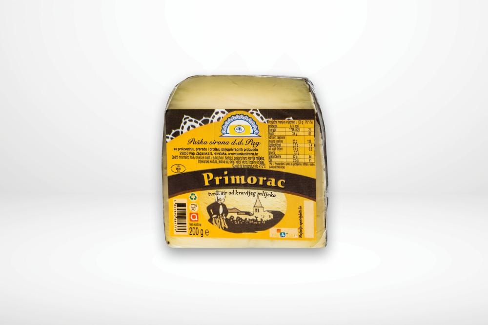Sir Primorac 200 g Paška sirana - Akcija u trgovini Studenac
