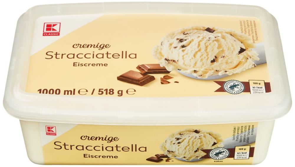 Sladoled Stracciatella 1000 ml K Classic - Akcija u trgovini Kaufland