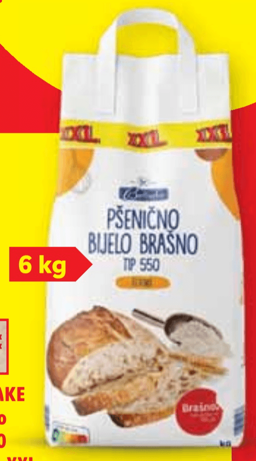 BELBAKE Brašno tip 550 glatko XXL 6 kg - Akcija u trgovini Lidl