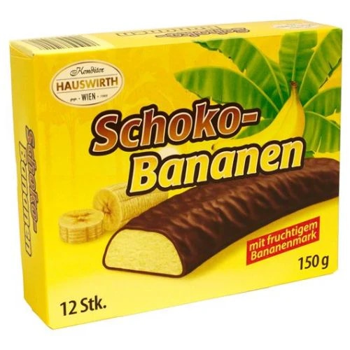 Hauswirth Schoko Bananen 150g Akcija u trgovini Žabac
