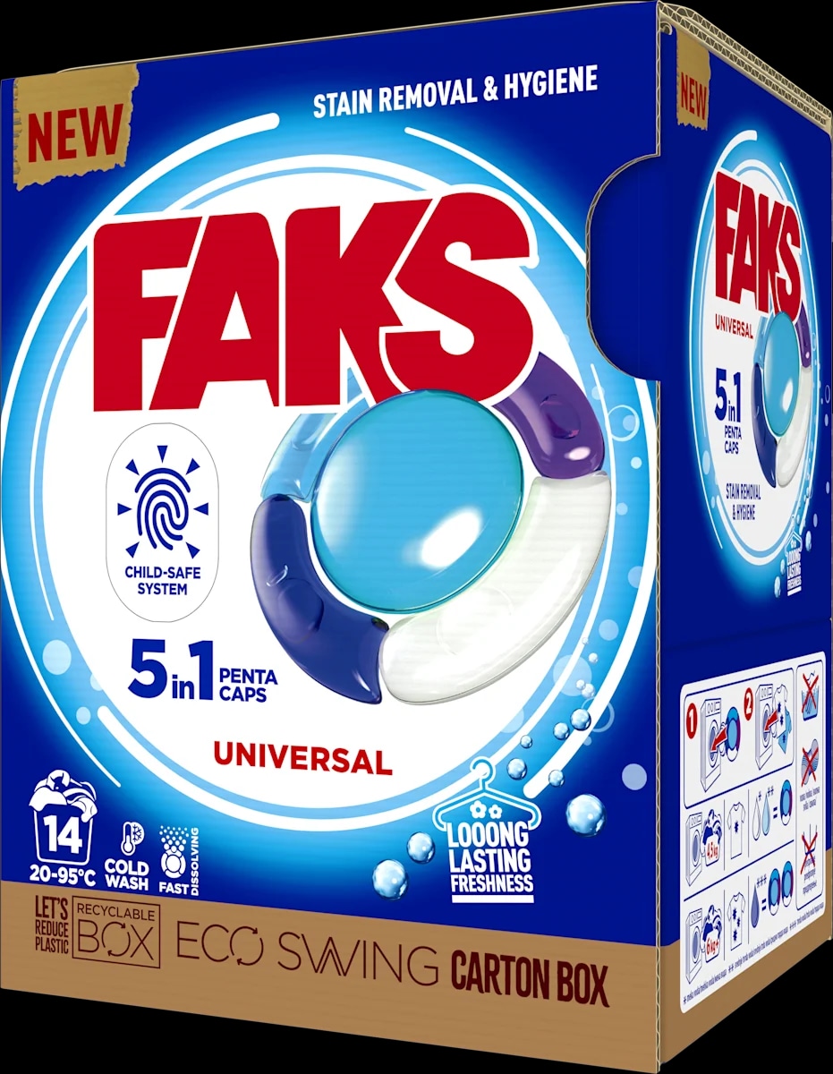 Faks kapsule za rublje 5 in 1 14 kom - Akcija u trgovini NTL