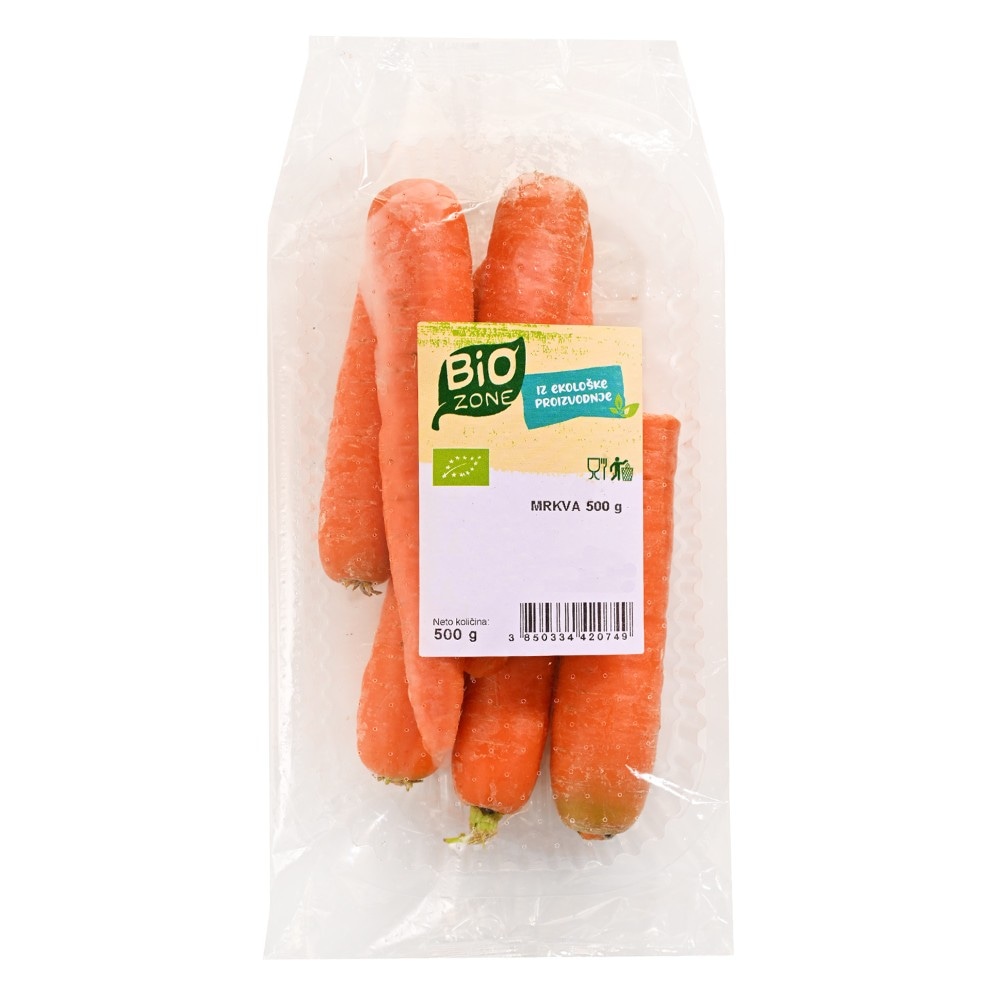 Mrkva Bio Zone pakirana 500 g Akcija u trgovini Konzum