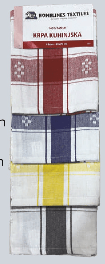 HOMELINES TEXTILES Kuhinjska krpa 1 pak, 4 kom - Akcija u trgovini Tommy