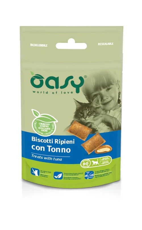 OASY Snack Cat hrskava punjena poslastica 60g - Akcija u trgovini Pet Centar