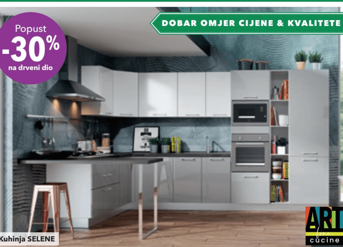 Kuhinja SELENE ART Cucine - Akcija u trgovini Harvey Norman