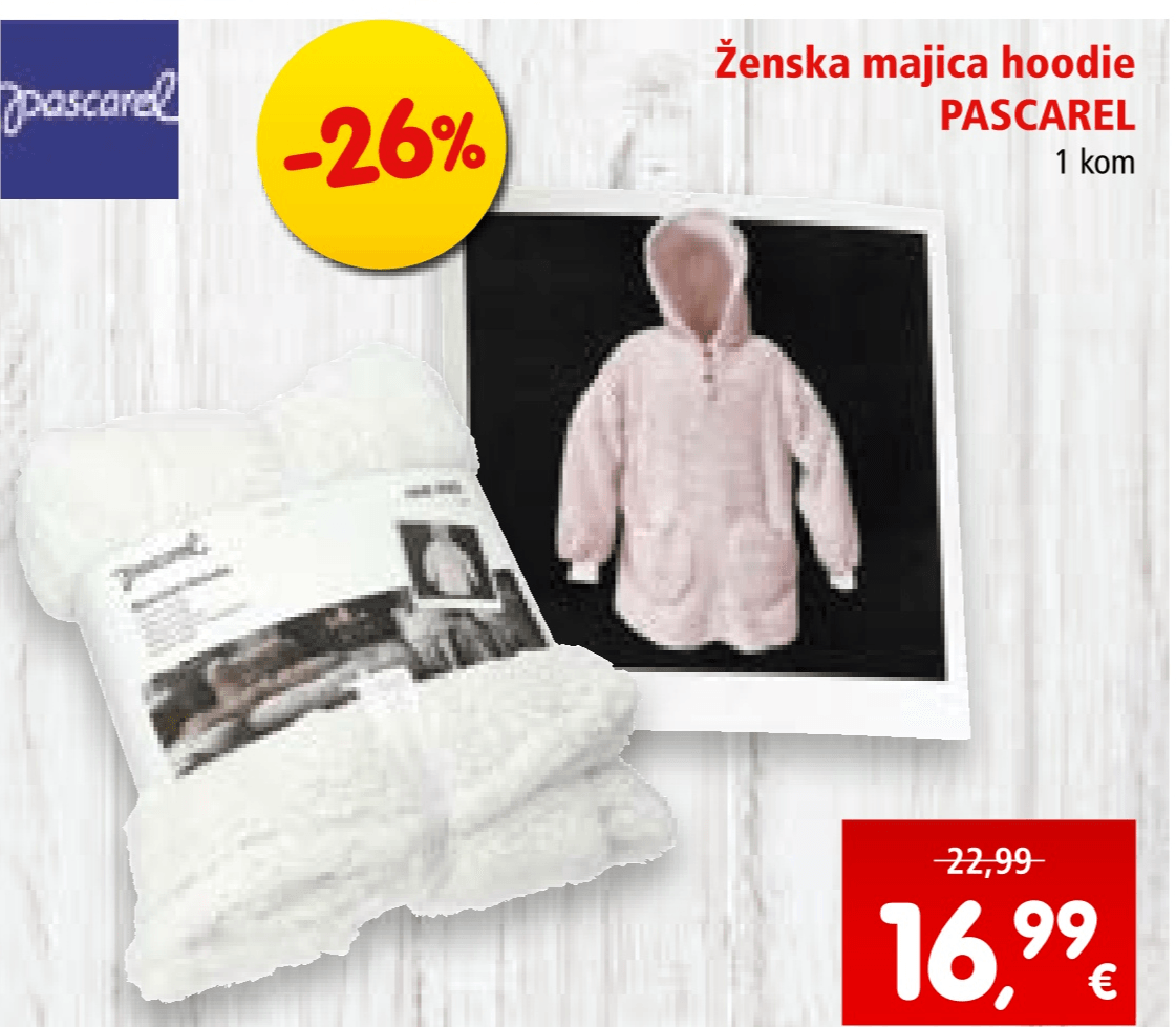 Ženska majica hoodie 1 kom Pascarel - Akcija u trgovini Interspar