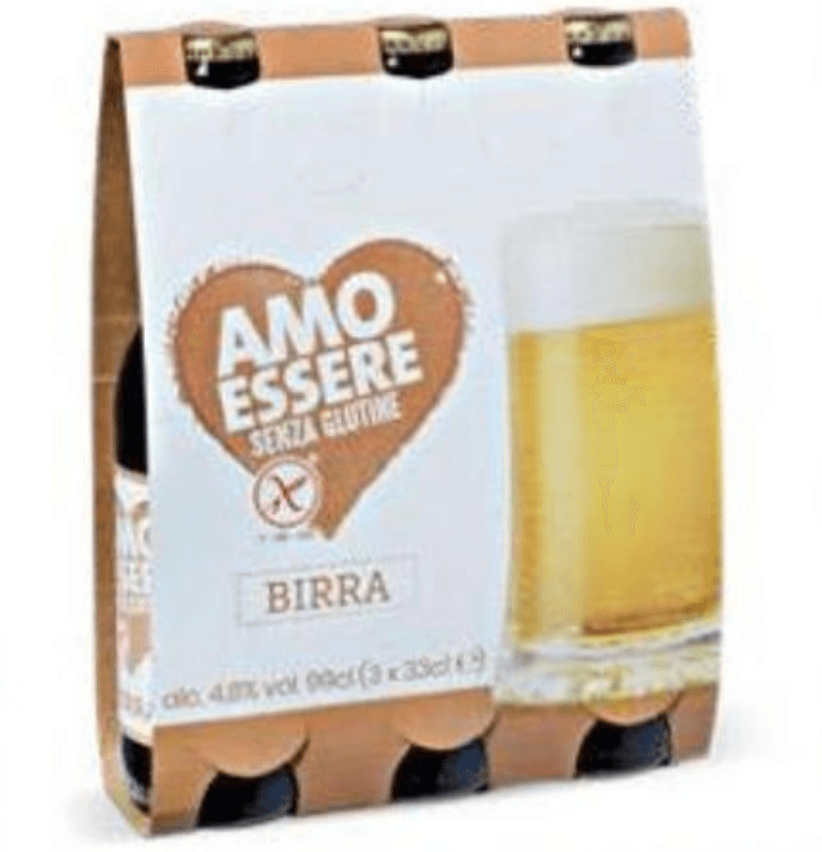 Pivo bez glutena 3 x 330 ml AMO ESSERE - Akcija u trgovini Eurospin
