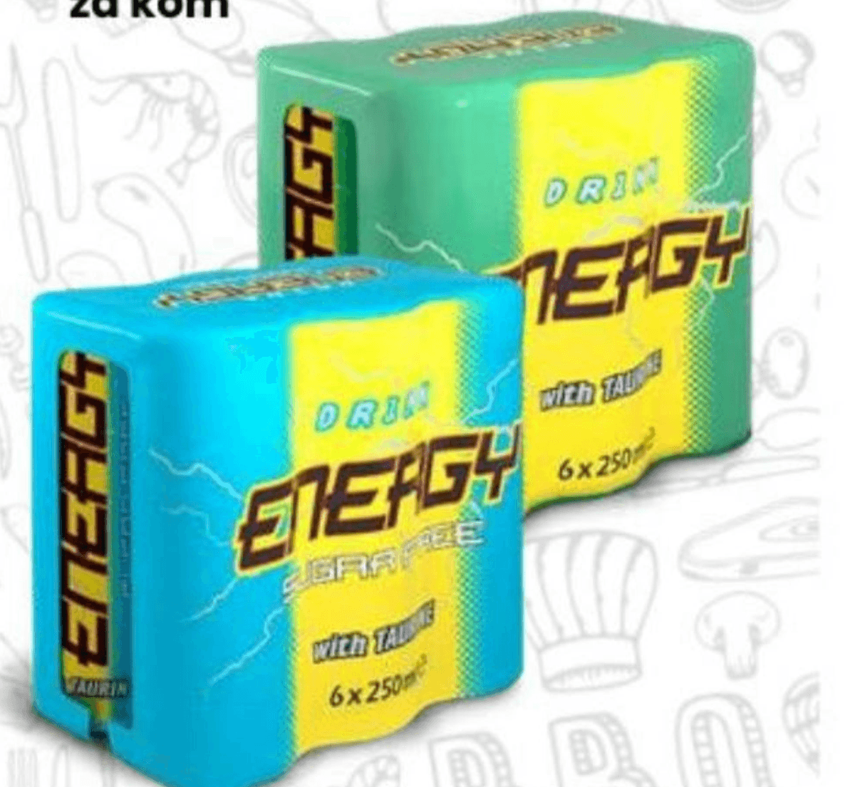 Energetsko piće 6 x 250 ml - Akcija u trgovini Eurospin
