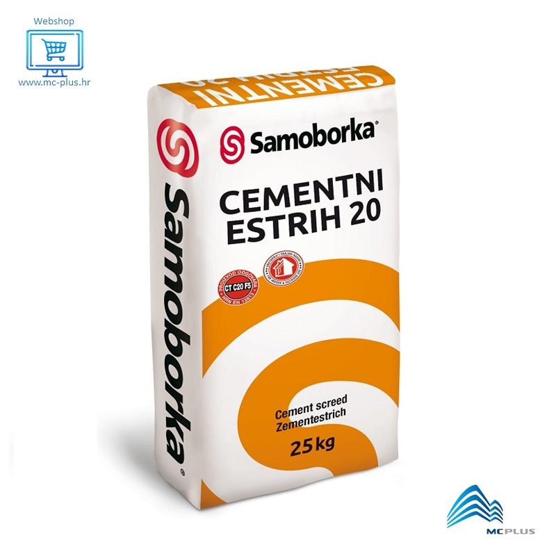 Samoborka Cementni estrih 20 25 kg - Akcija u trgovini Merkury