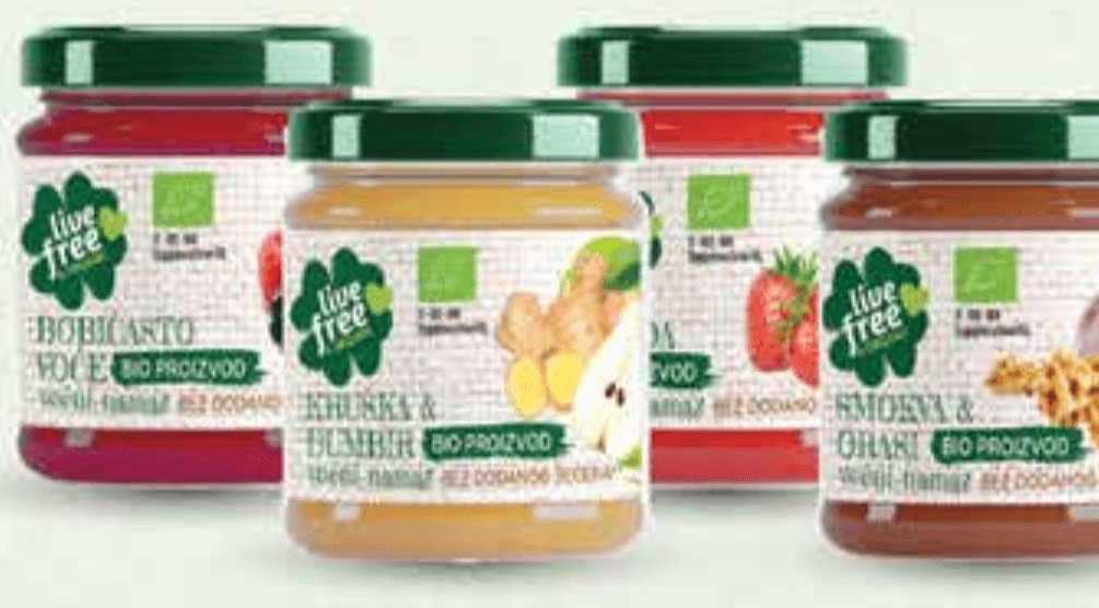 Live Free & Organic BIO voćni namaz 220 g Akcija u trgovini Plodine
