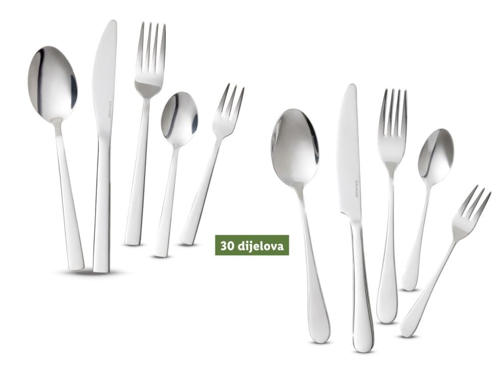 SILVERCREST Pribor za jelo 30 dijelova - Akcija u trgovini Lidl