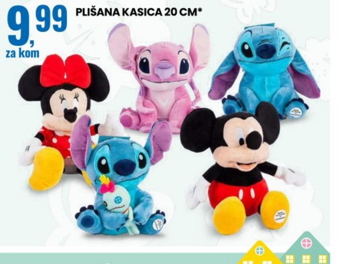 Plišana kasica - Akcija u trgovini Eurospin
